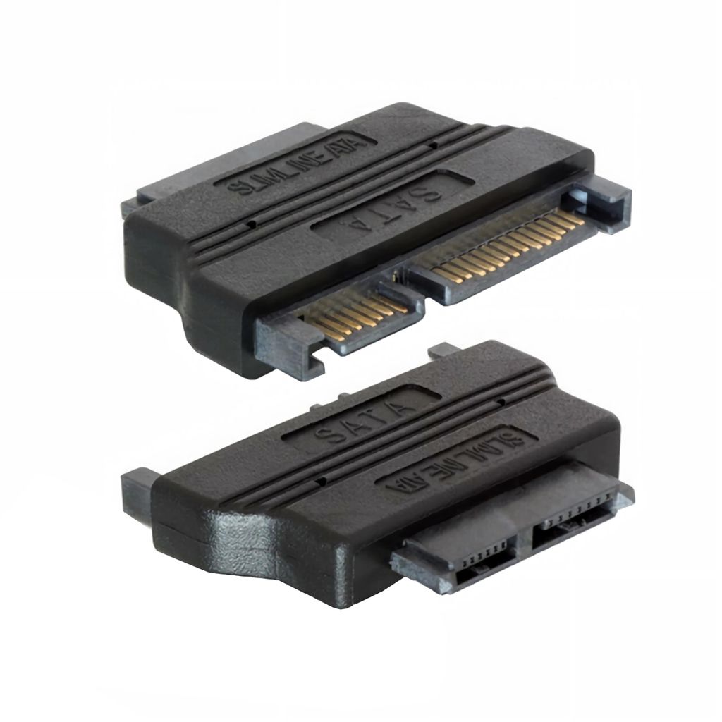 D32 SATA 22-Pin auf Slim SATA 13-Pin Adapter 5V – DVD/CD Laufwerk Anschluss für PC & Laptop, Konverter für optisches Laufwerk, kompakt & stabil