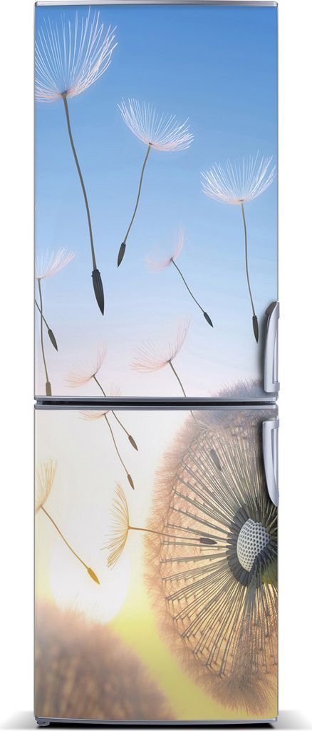 Tulup Kühlschrankdekoration - Magnetmatte - 70 cm x 190 cm - Magnet auf dem Kühlschrank - Löwenzahn