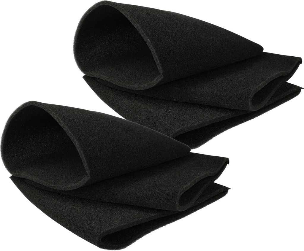vhbw 6x Staubsaugerfilter kompatibel mit Parkside PNTS 1500 A1 IAN 49325, 1500 A1 IAN 63677, 1500 B2 IAN 87778 Staubsauger - Schaumstofffilter Schwarz