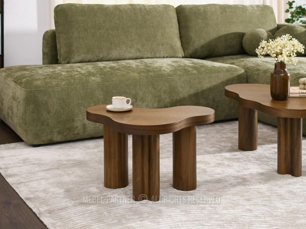 Kleiner Couchtisch ZEVO – Walnuss