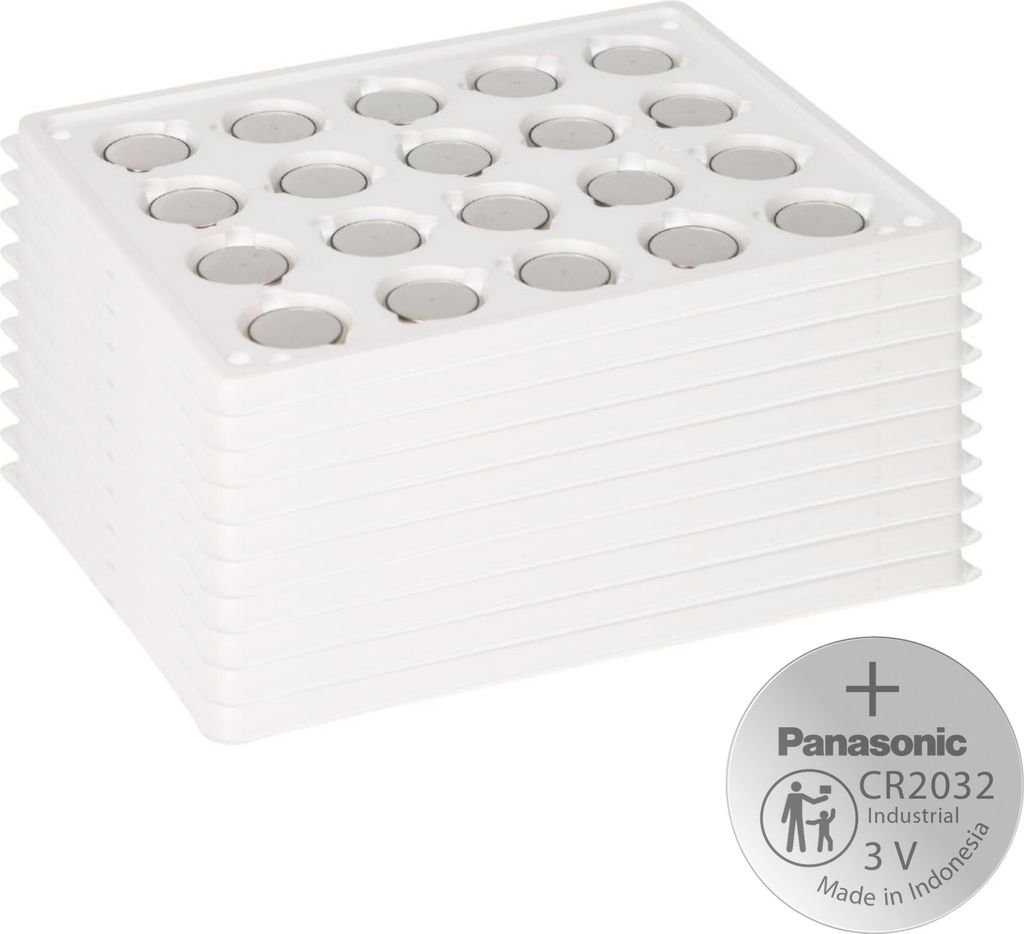 200x Panasonic CR2032 Batterie Lithium Knopfzelle CR2032BS Bulk