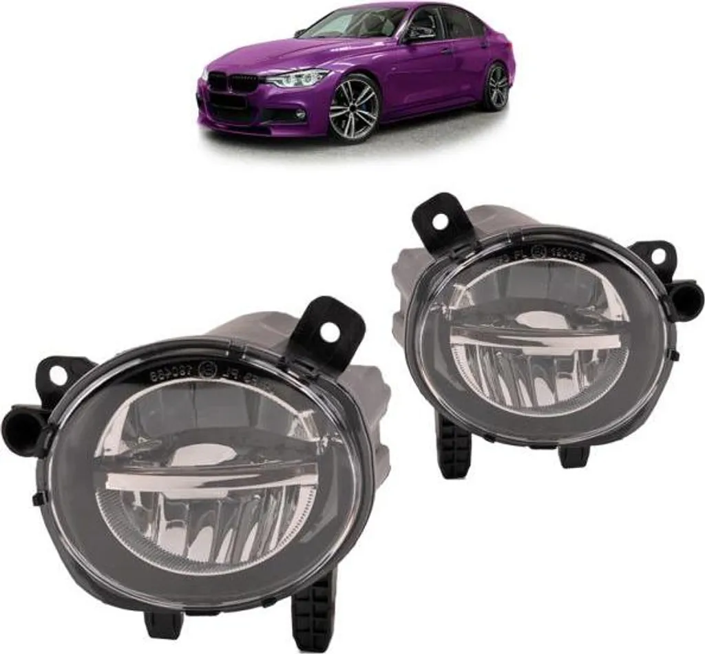 Kit Phares Antibrouillard LED Verre Clair pour BMW Série 2 F22 F23 F45