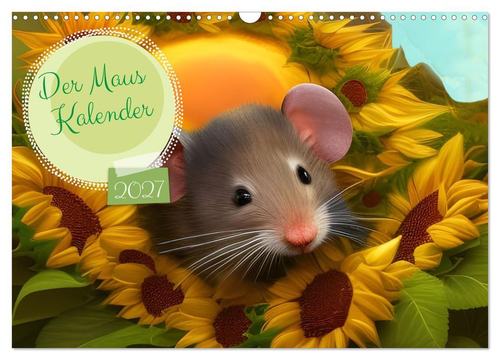 Der Maus Kalender (Wandkalender 2027 DIN A3 quer), CALVENDO Monatskalender