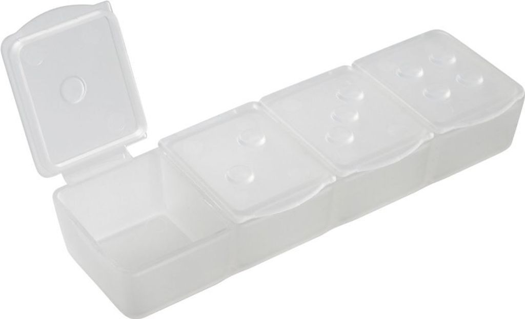 Fackelmann Tabletten-Box Tecno, Medikamentenbox mit 4 Produktbild 