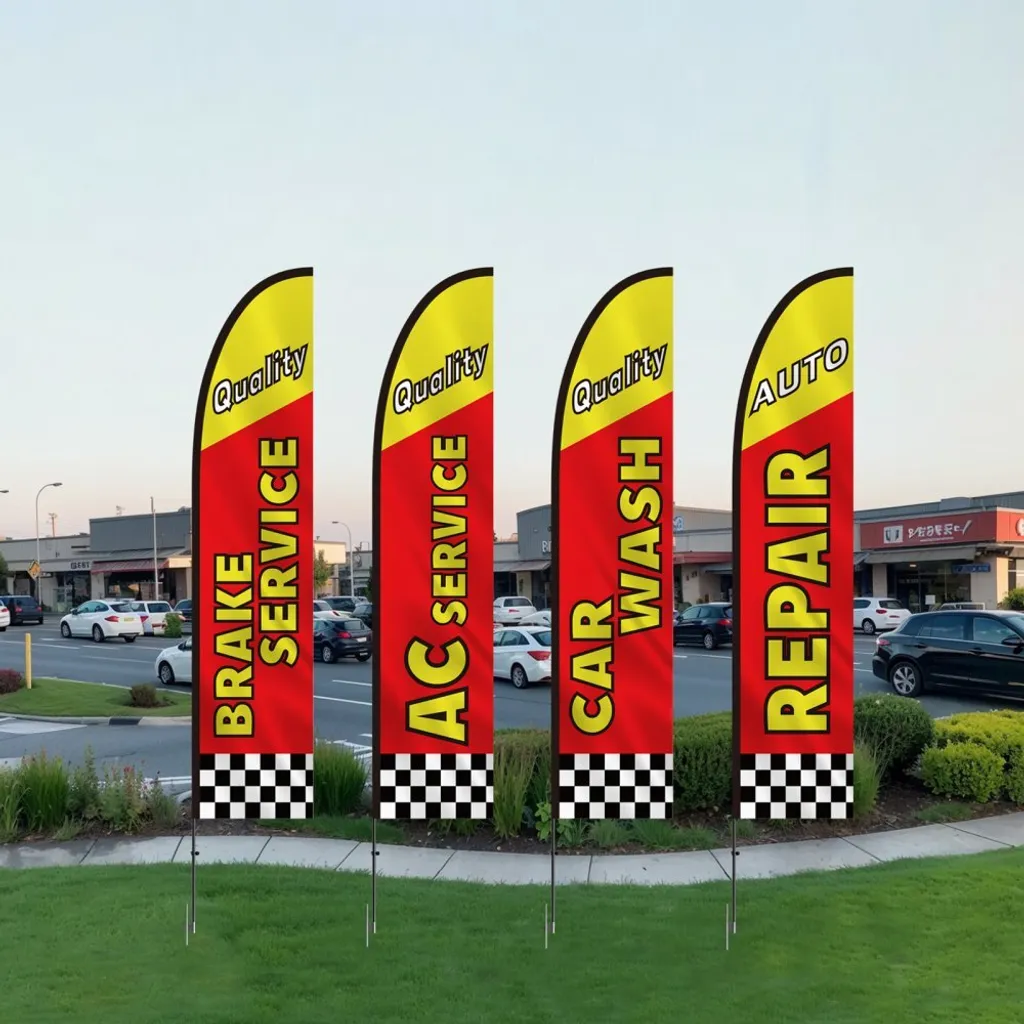 Mâts publicitaires 498cm résistants aux intempéries - Lot de 4 pièces - 8