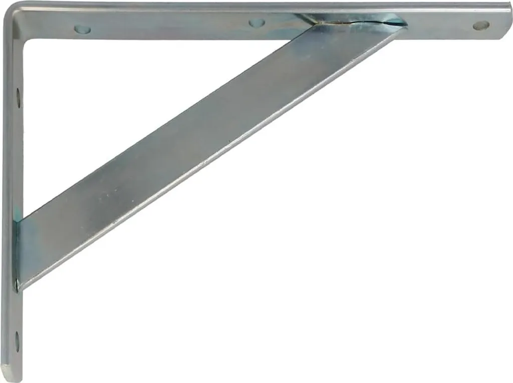 Support de Tablette Mural en Acier Argent 250x150 mm pour Rangement DIY