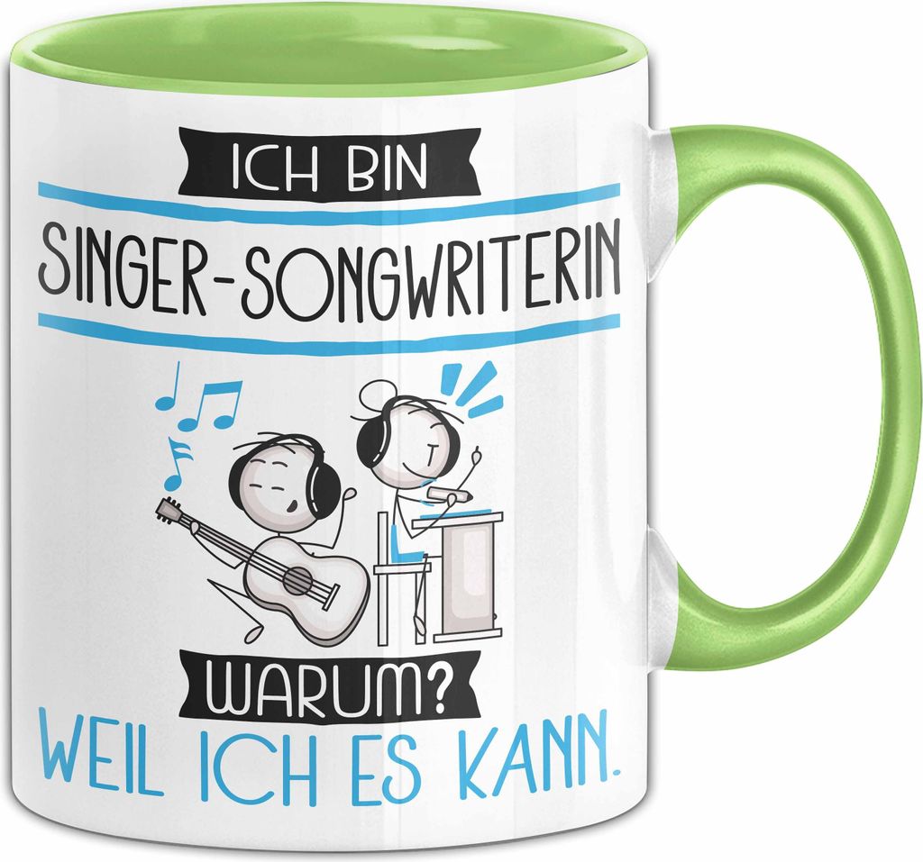 Singer-Songwriterin Tasse Geschenk Ich Bin Produktbild 
