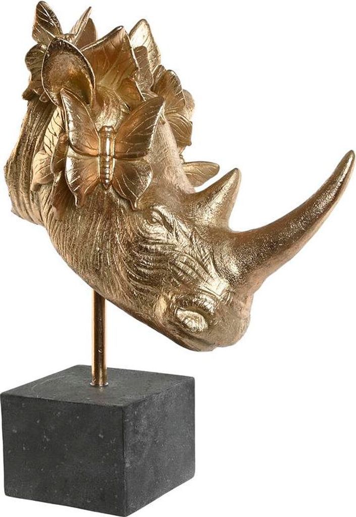 Deko-Figur Home ESPRIT Schwarz Gold 33 x 24 x 43,5 cm