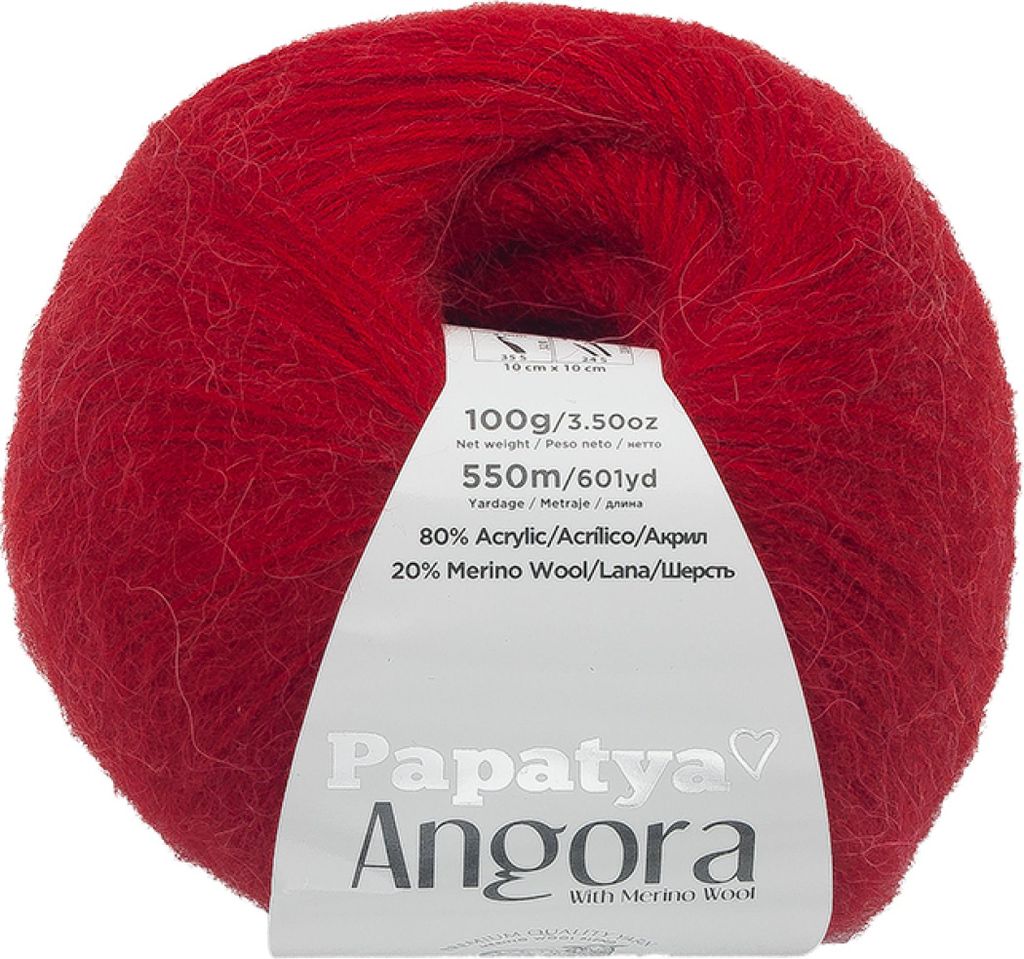 ANGORA MERINO - 100g / 550 m - Rot