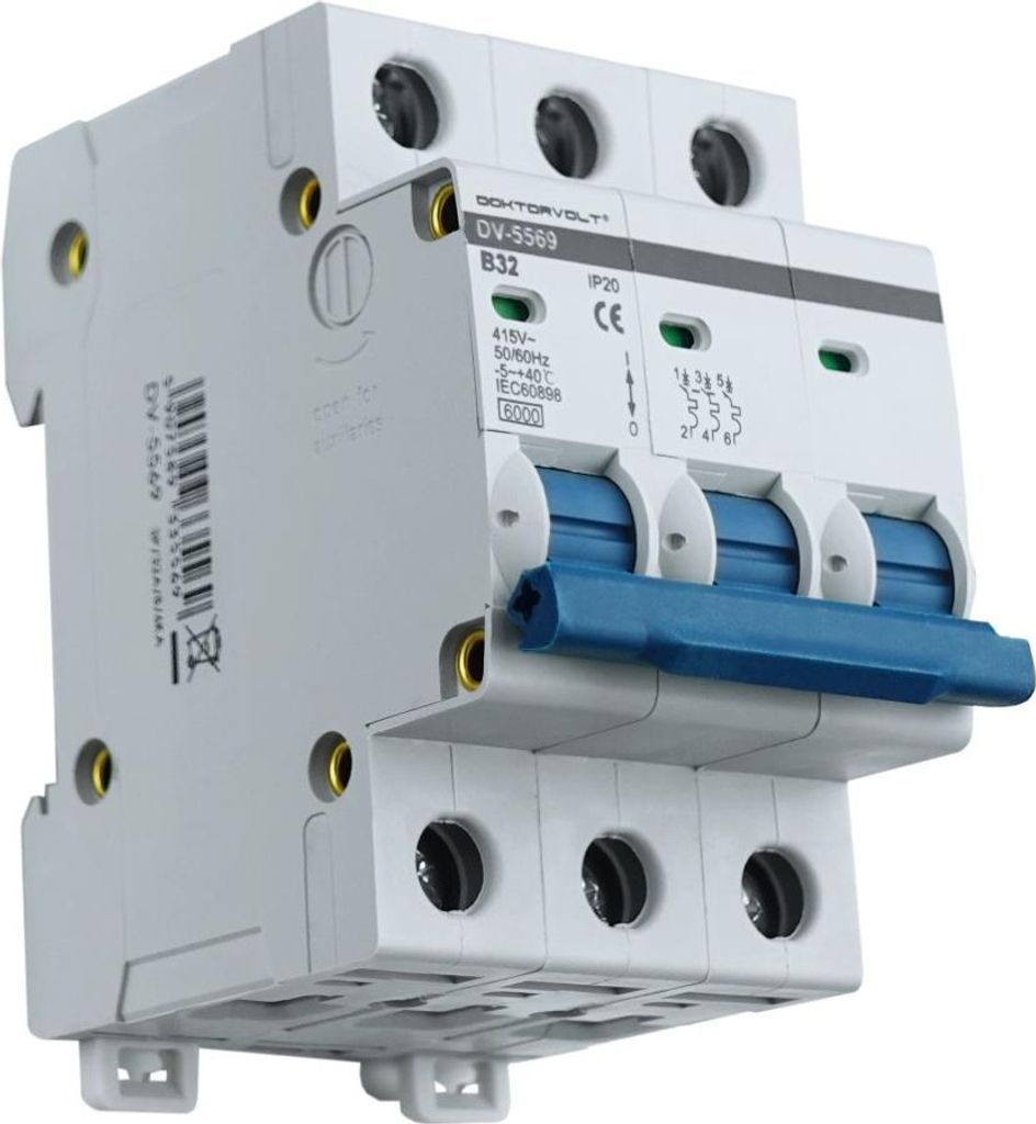 Leitungsschutzschalter 3P B 32A 6kA AC 5569 Produktbild 
