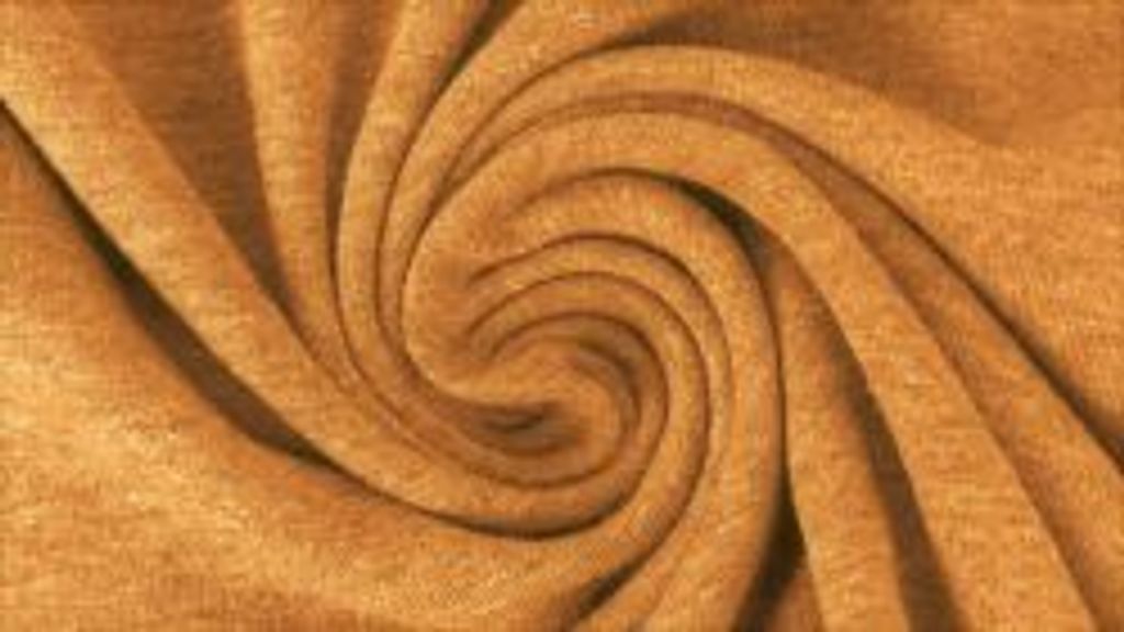 Jersey Yara Ocker Melange 220 g/m², ca. 0,5 m lang, ca. 1,5 m breit, Stoffe Meterware, Baumwolljersey