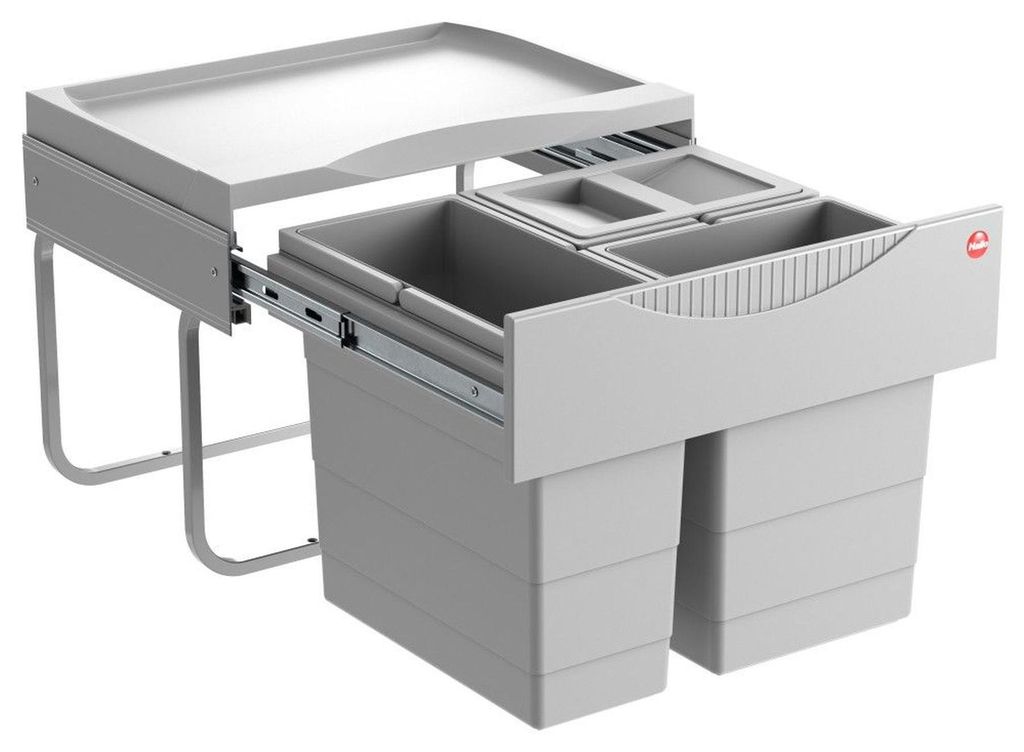 Hailo Tandem 3-fach Mülleimer Küche Einbau 50-60cm Schrank Produktbild 