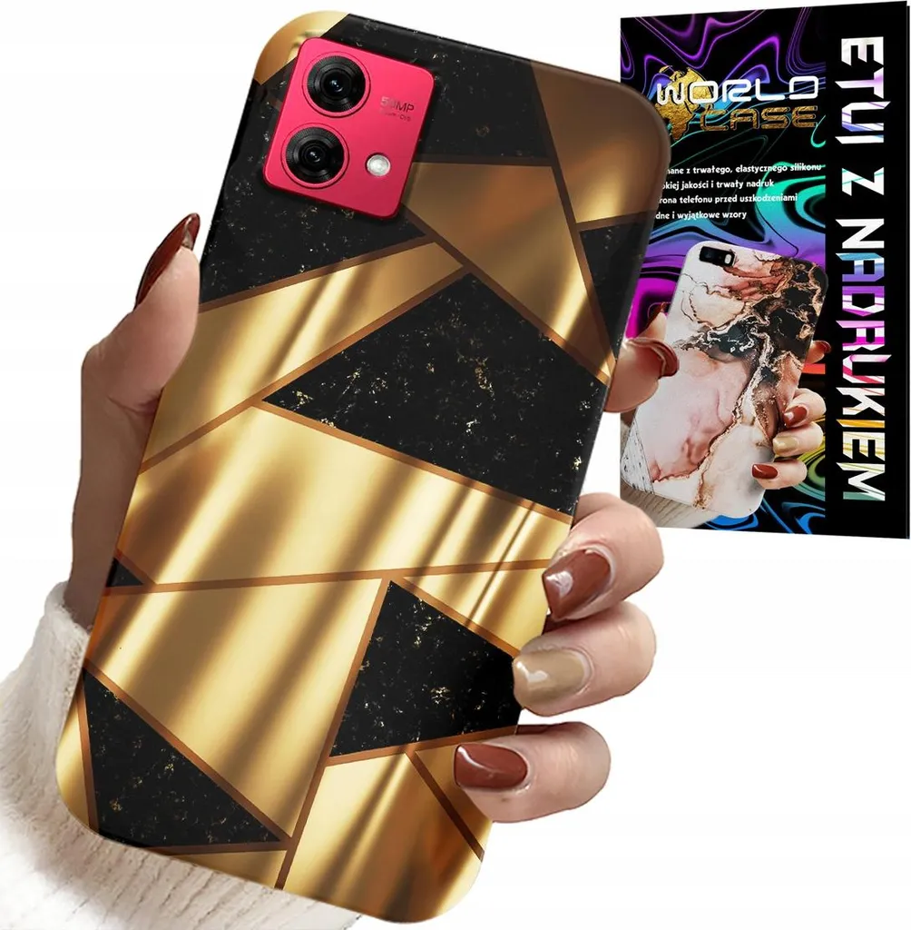 Custodia per Motorola Edge 40 Neo - Disegni eleganti dorati + Hydro Foil
