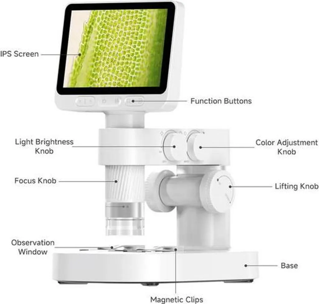 Microscope Connecté M2A Darwin Idéal pour Éducation et Étude Biologie