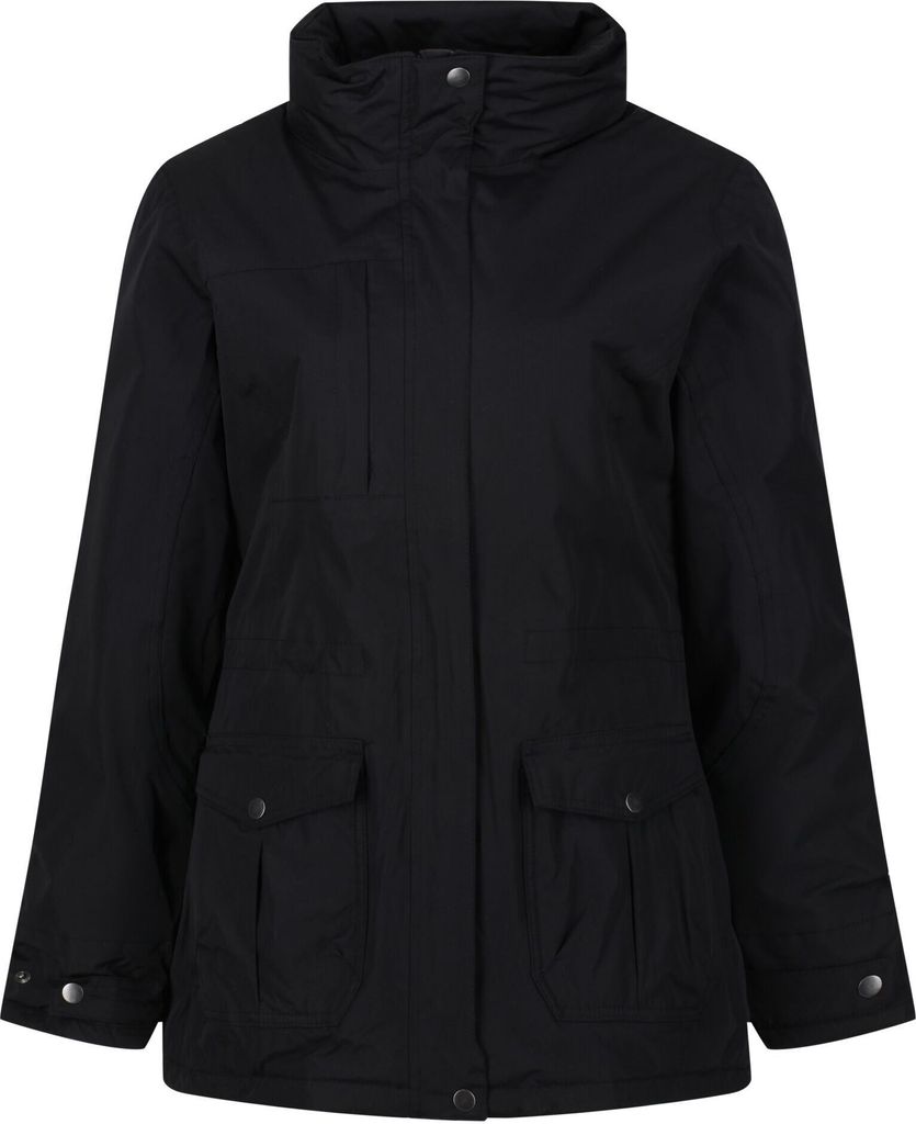 Regatta Damen Jacke Darby, isoliert RG3553 (42 DE) (Schwarz)