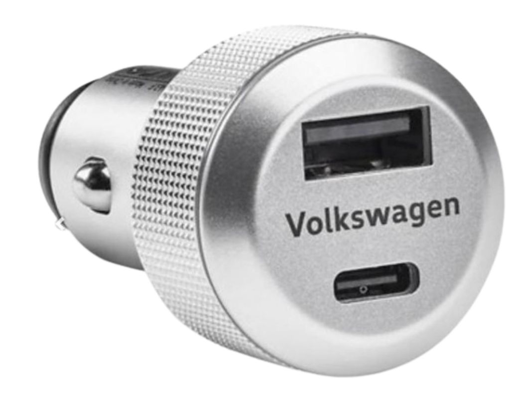 Volkswagen 000051443F Adapter USB Ladeadapter USB-A USB-C, Produktbild 