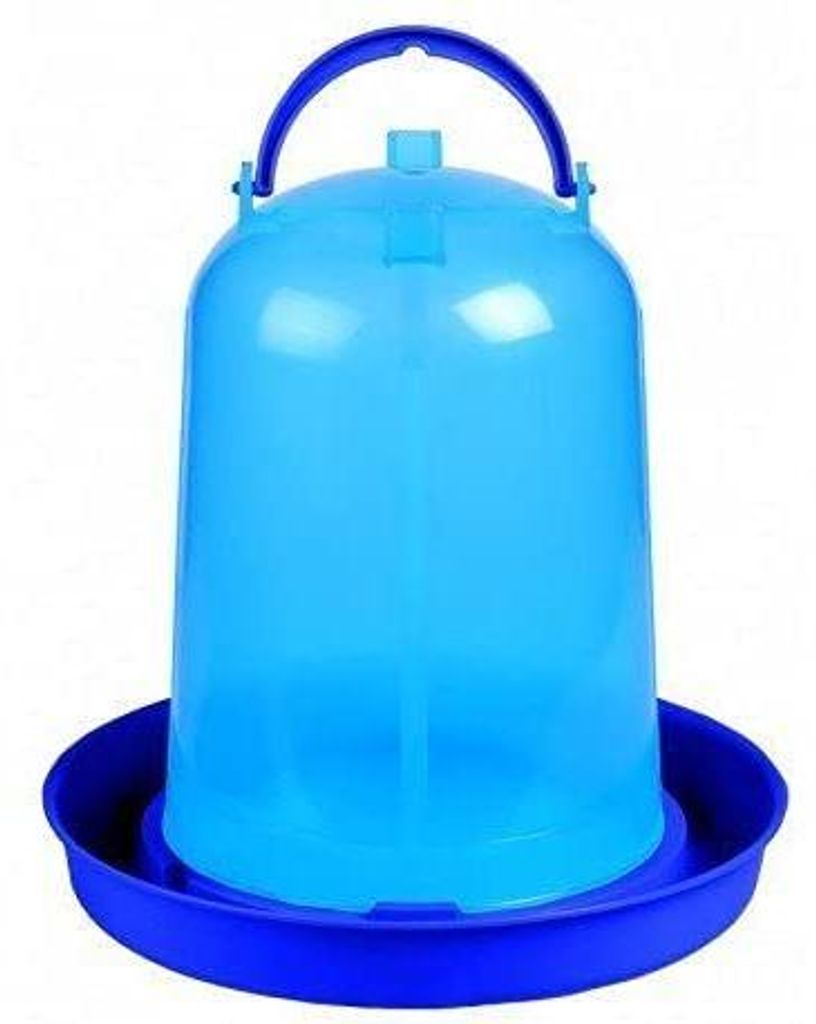 horizont CHICK'A Hühnertränke 8 Liter, Vogeltränke für den Hühnerstall, Wasserspender aus Kunststoff, Garten Zubehör für Huhn, Wachtel, Kük...