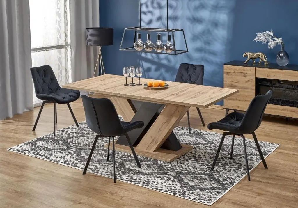Table d'appoint pliante Brandon rectangulaire pour réception et buffet - 15