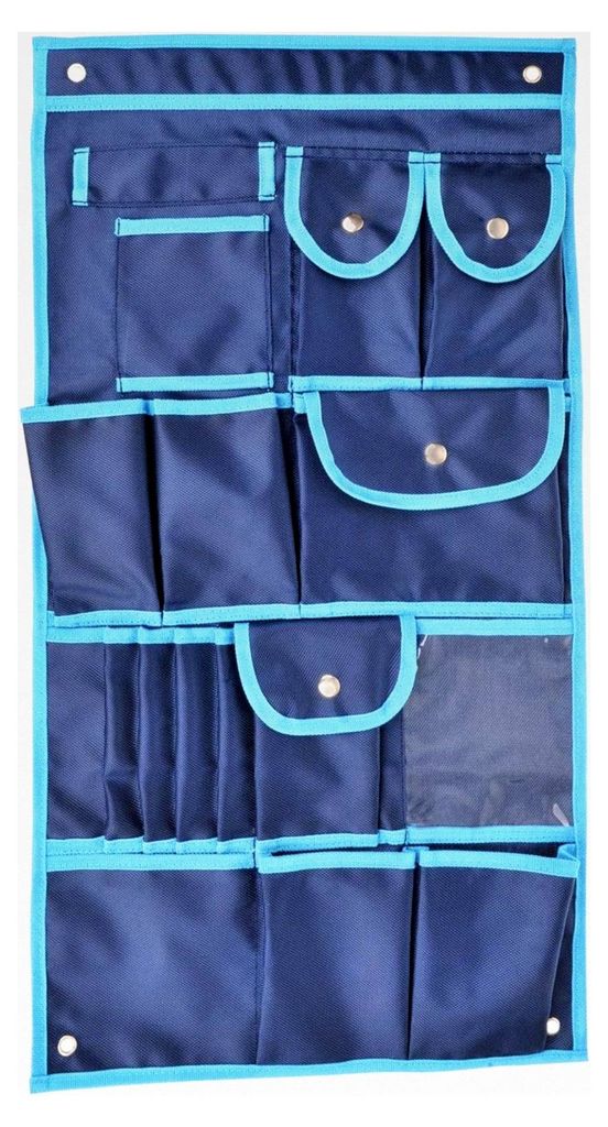 Hängetasche für Wohnwagen, Wohnmobil, Faltwagen, Zuhause, Garage, Boot, Hänge-Organizer mit 17 Fächern, Maße 39 cm x 74 cm