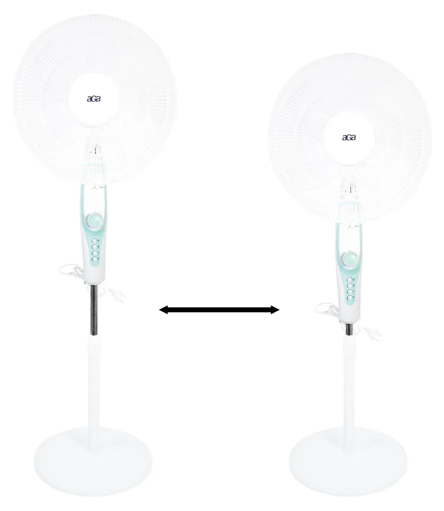 Ventilateur sur pied 43 cm Aga MR8110 Blanc : Idéal pour Chambre et Bureau