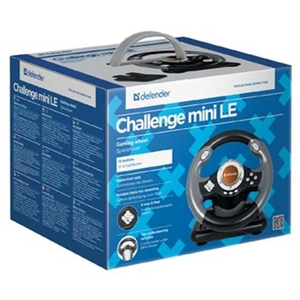 Améliorez votre Pilotage avec le Volant USB Defender Challenge Mini LE