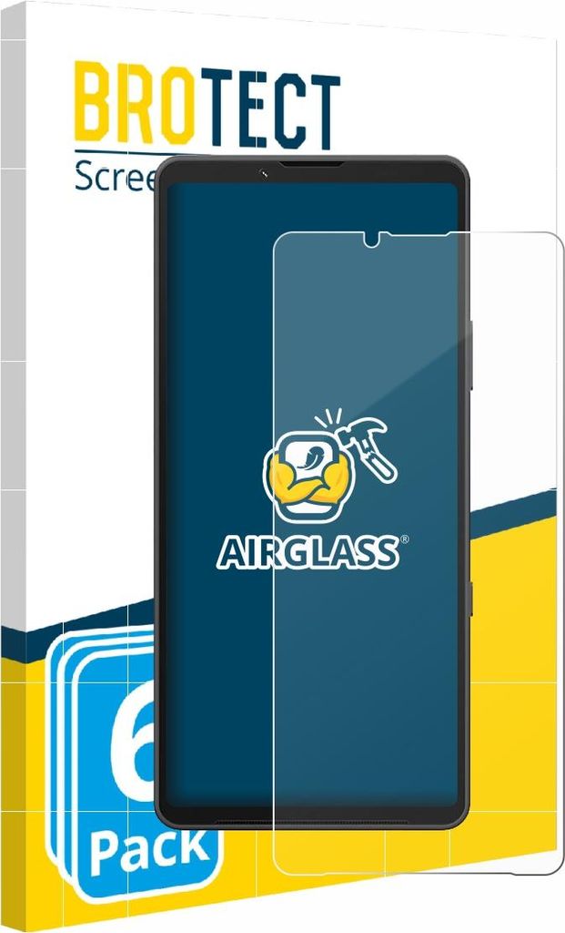 6x BROTECT Schutzglas für Sony Xperia 10 VII (case-friendly) Schutzfolie Panzer Folie Glas Display Schutz klar