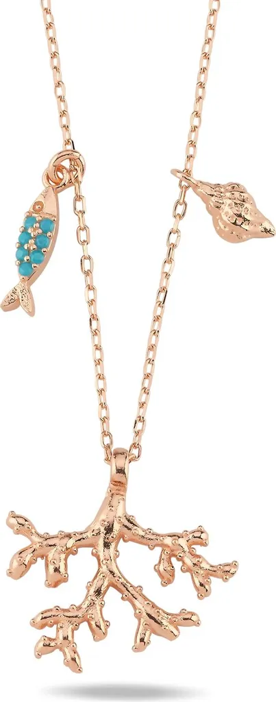 Collier corail marin et argent résistant, bijou durable qui ne noircit pas