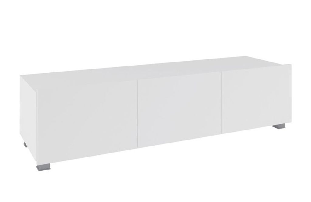 TV stolek 150 cm CHEMUNG - bílý / lesklý bílý Obrázek produktu 