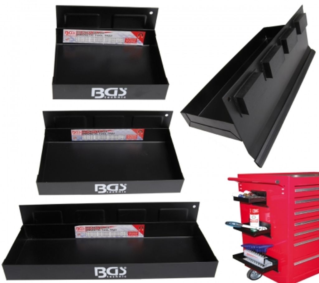 BGS 67150 Magnet-Ablagen-Satz, 150 / 210 / 310 mm, 3-tlg.