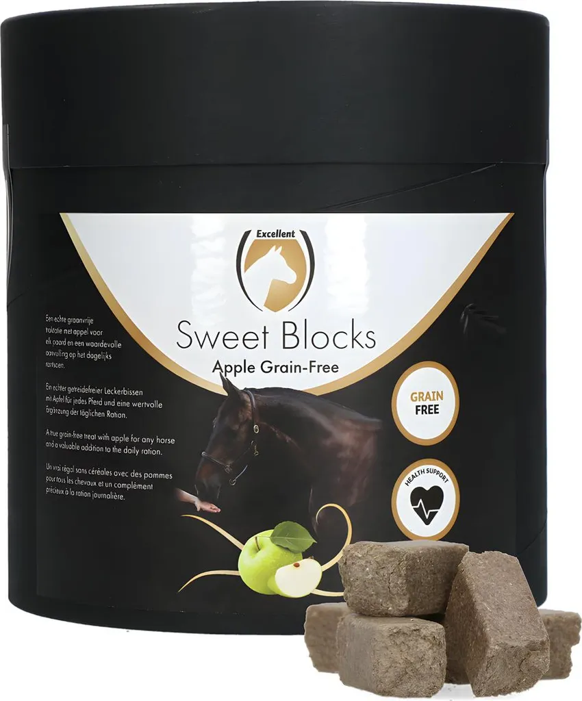 Excellent Horse Sweet Blocks Senza cereali Mela 1,2 kg
