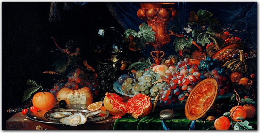 Coloray - Bild aus Glas - Glasbilder - 100 x 50 cm - Wanddekoration Küche Glasblock mit Bild Dekoration Wohnzimmer Gehärtetes Glas - Stillleben V...