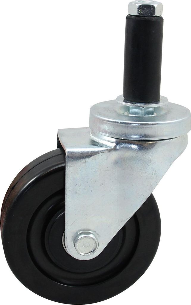 Rad schwarz 100 mm ohne Bremse, Gummi