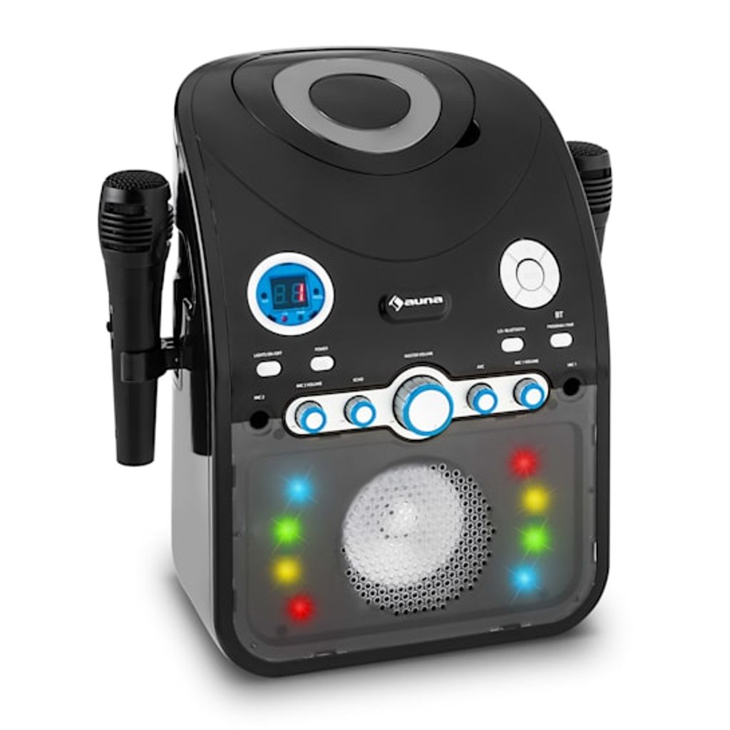 Karaoke Anlage LED Beleuchtung HiFi Mikrofon dynamisches Gesangs Microphone 