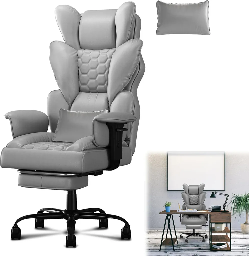 Siège de Bureau Gaming Ergonomique pour Travail Prolongé et PC avec Repos