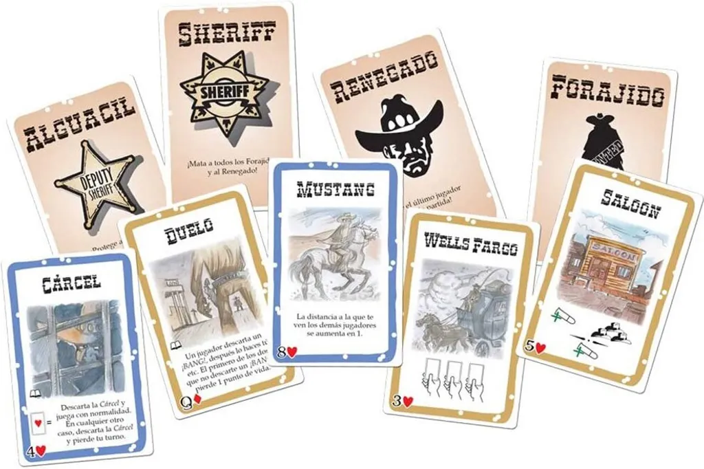 Bang Jeu de Cartes Dv Giochi Version Multicolore Multilingue Complet - 2