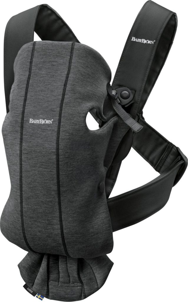 BabyBjörn Porte-bébé Mini, jersey 3D, gris noir Jersey 3D Image du produit 