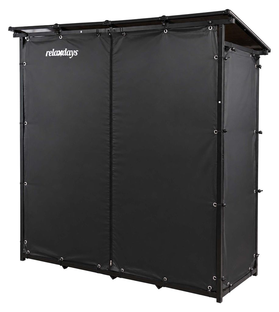 Relaxdays Kaminholzregal mit Dach & Abdeckung, HxBxT: 185 x Produktbild  KI-generiertes Bild