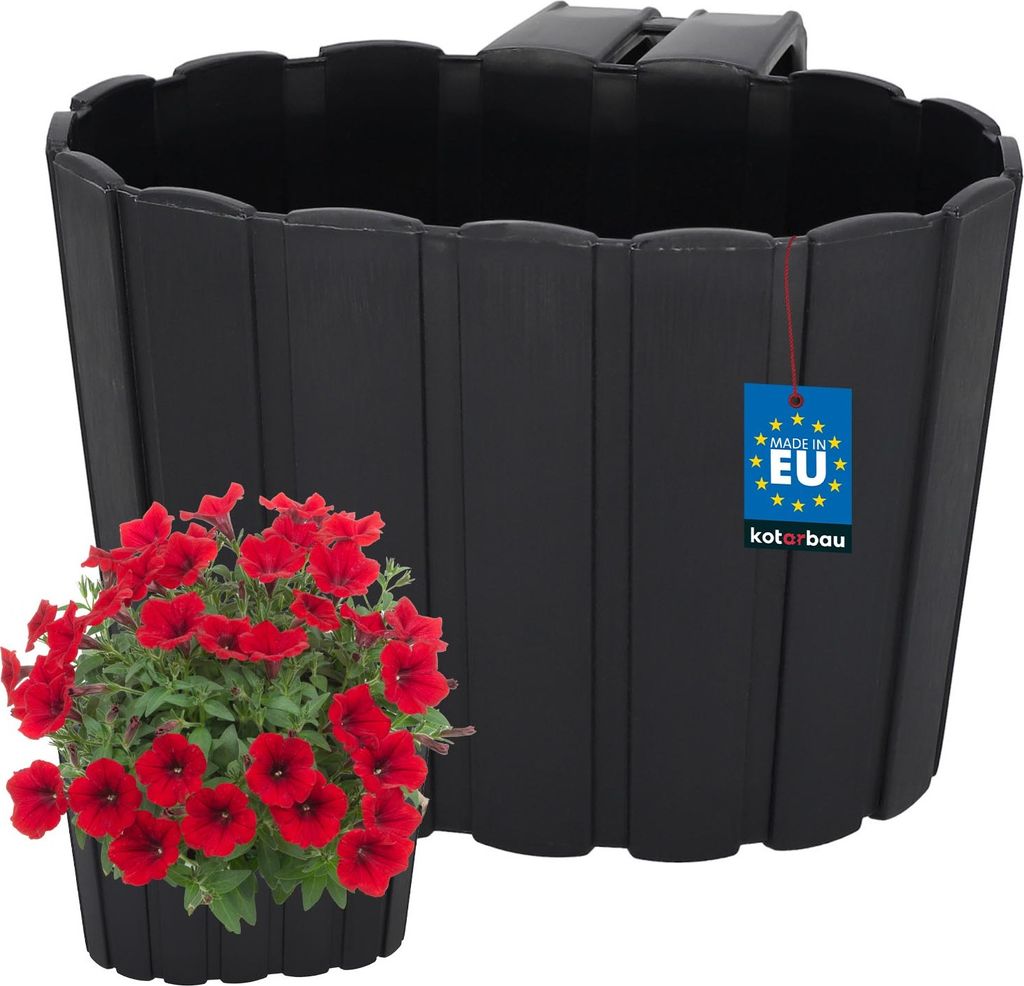 KOTARBAU® Závesný kvetináč Plastový kvetináč 20 x 14 cm V: Obrázok produktu 
