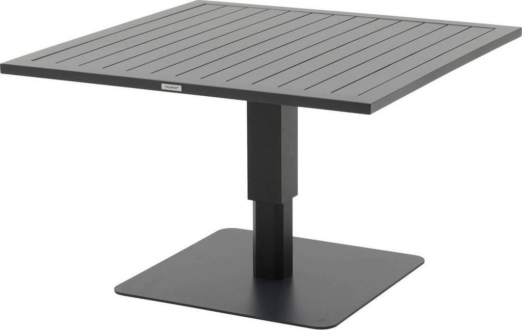 Quadratischer gartenklapptisch "salimia" graphit 110 x 110 x 69cm aus aluminium - Hespéride