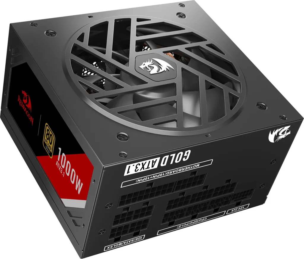 Alimentation PC 1000W Redragon Master GC-MS03 80 Plus Gold ATX - 6