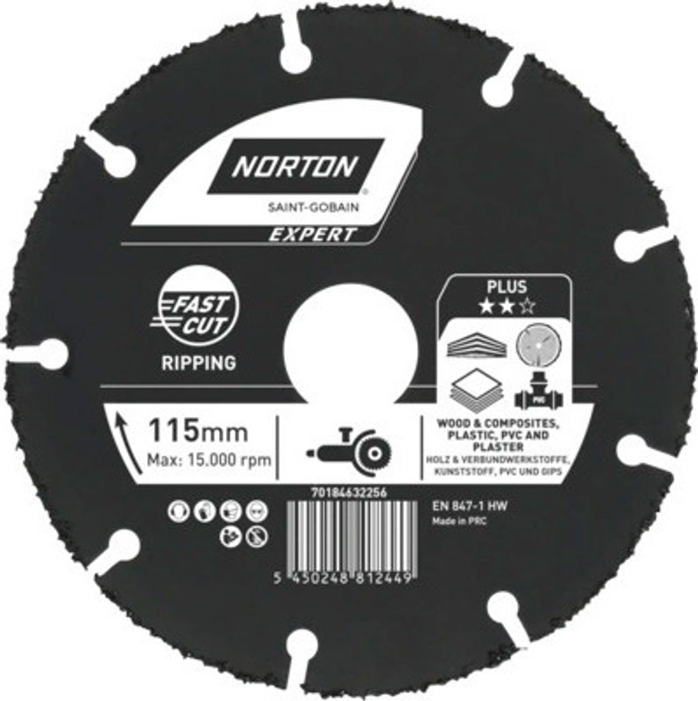 Diamanttrennscheibe Norton Ø 115 mm 1 Stück