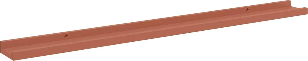Mensole a Scomparsa SYFAX 100cm Rosse - Set 4 Pezzi Legno - 6