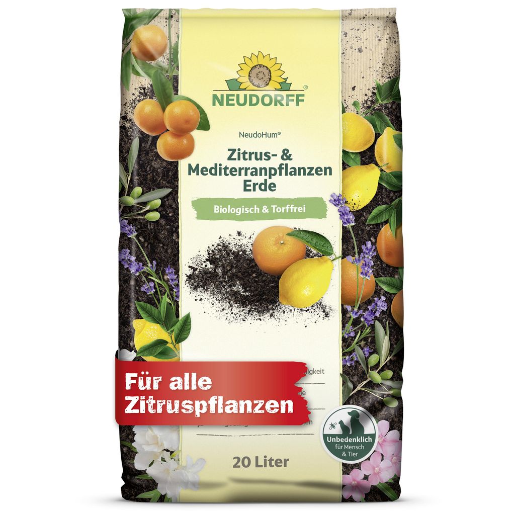 Neudorff NeudoHum Zitrus- & MediterranpflanzenErde 20L Produktbild 