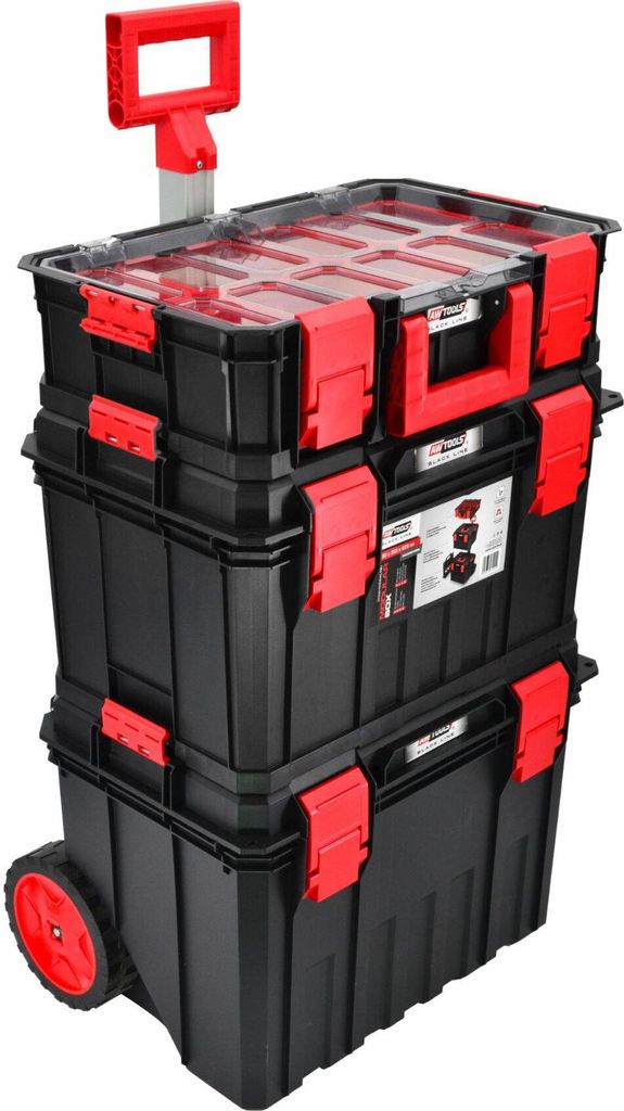 Awtools skrzynka narzędziowa modułowa modular box zestaw 4w1 530x355x825mm