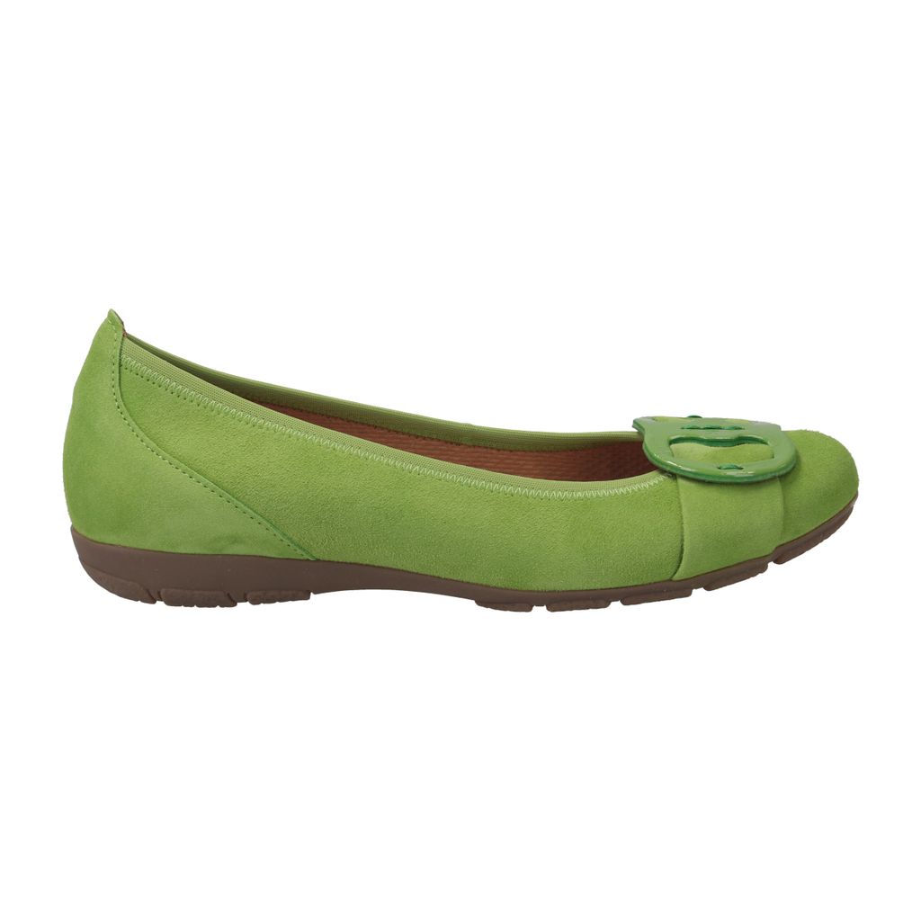 Gabor Ballerina 4.163.19, Rauleder, Grün, Damen Produktbild 