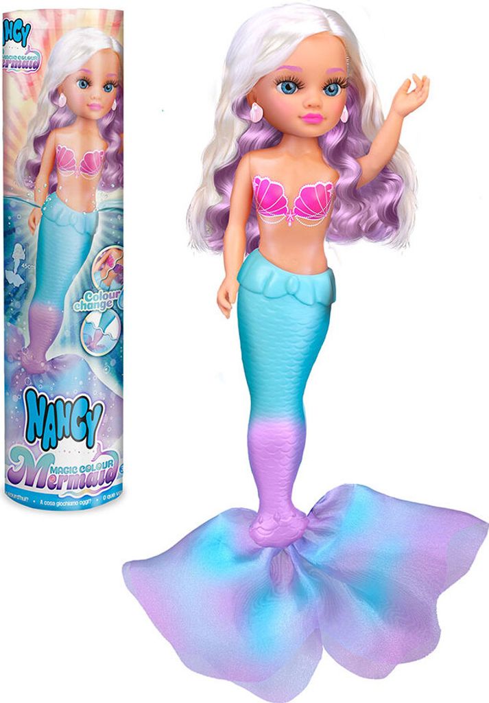 Nancy Magic Mermaid Puppe Rosa  Rosa One Size Produktbild 