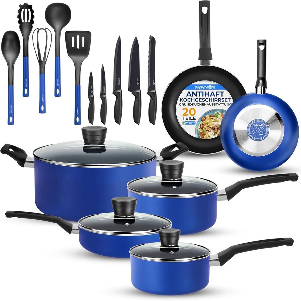 SereneLife Töpfe und Pfannen Set, Kochgeschirr Set Produktbild 