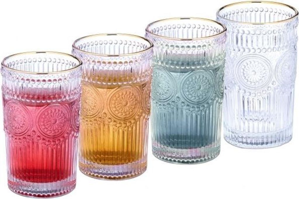 Trinkgläser Vintage 40 cl 4er Set