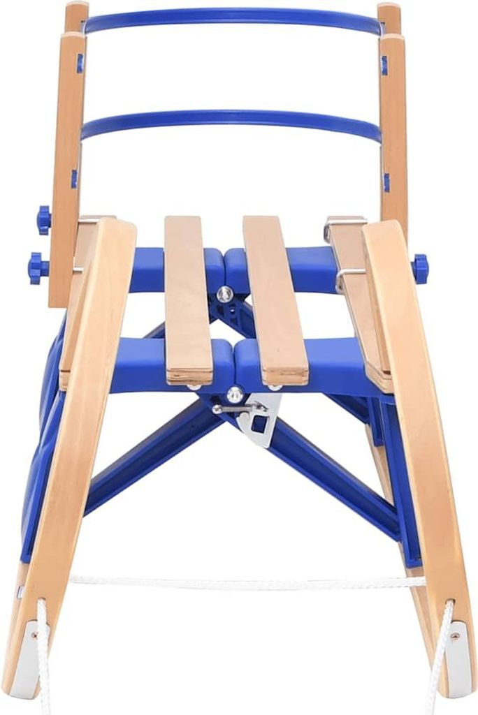 vidaXL Klappschlitten mit Rückenlehne 110 cm Sperrholz Produktbild 