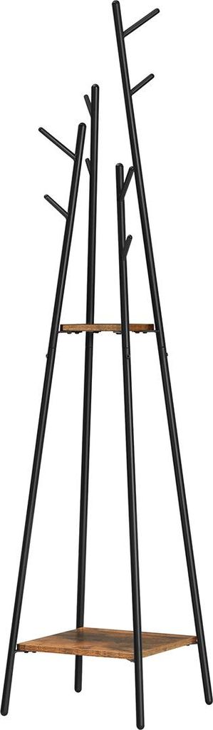 Garderobe im Industriestil, Vintage-Braun-Schwarz